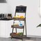 Easy Wipe Chalkboard Sign Stand with 3 Display Shelves for Food Book Craft Fairs